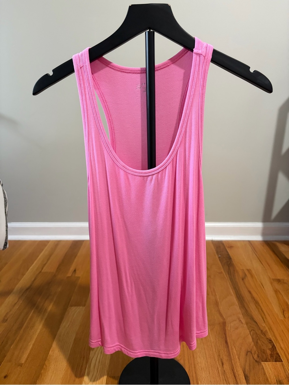 Relaxed Pink Racerback Tank Top